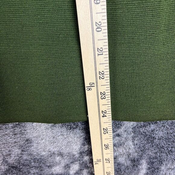 Vtg 60's St. Andrews 100% Pure Zephyr Wool Knitted Cardigan Skirt Set Green 16 - Picture 12 of 15